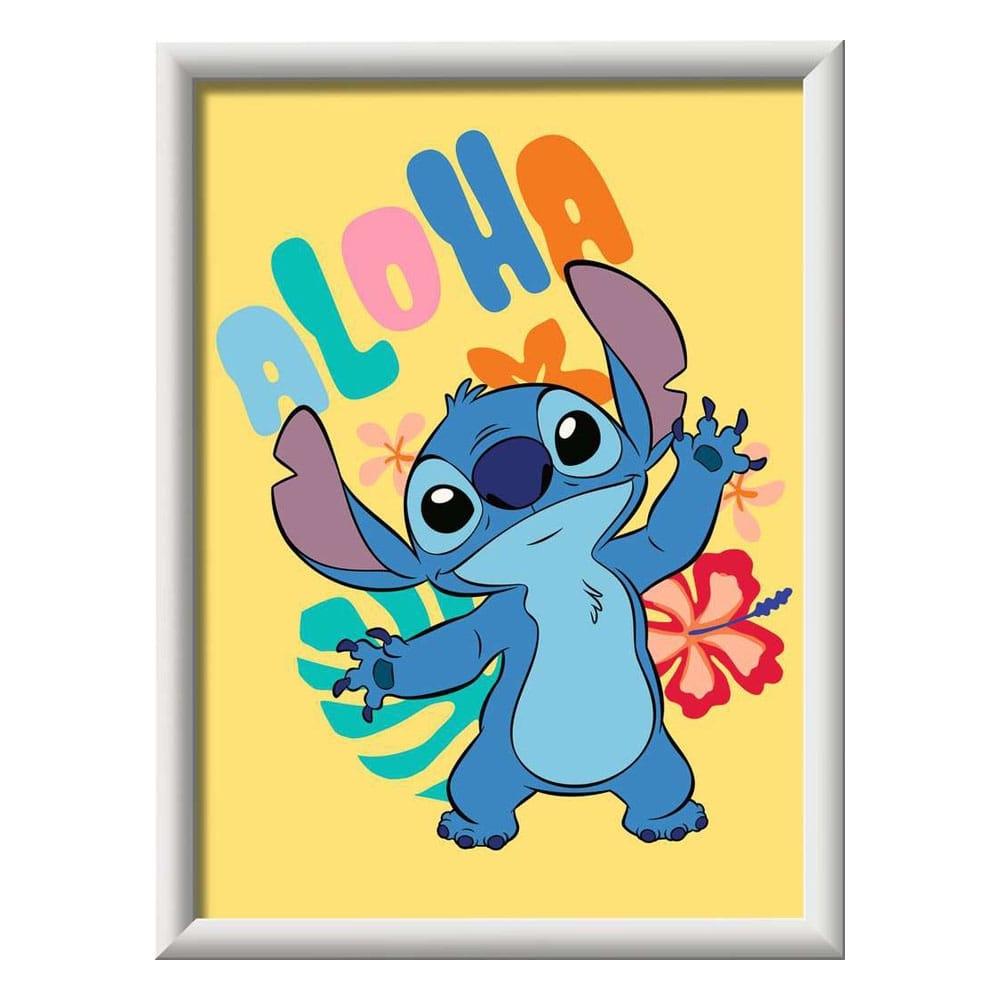 Disney Paint by Numbers Målarset Aloha Stitch 18 x 24 cm *German Edition*