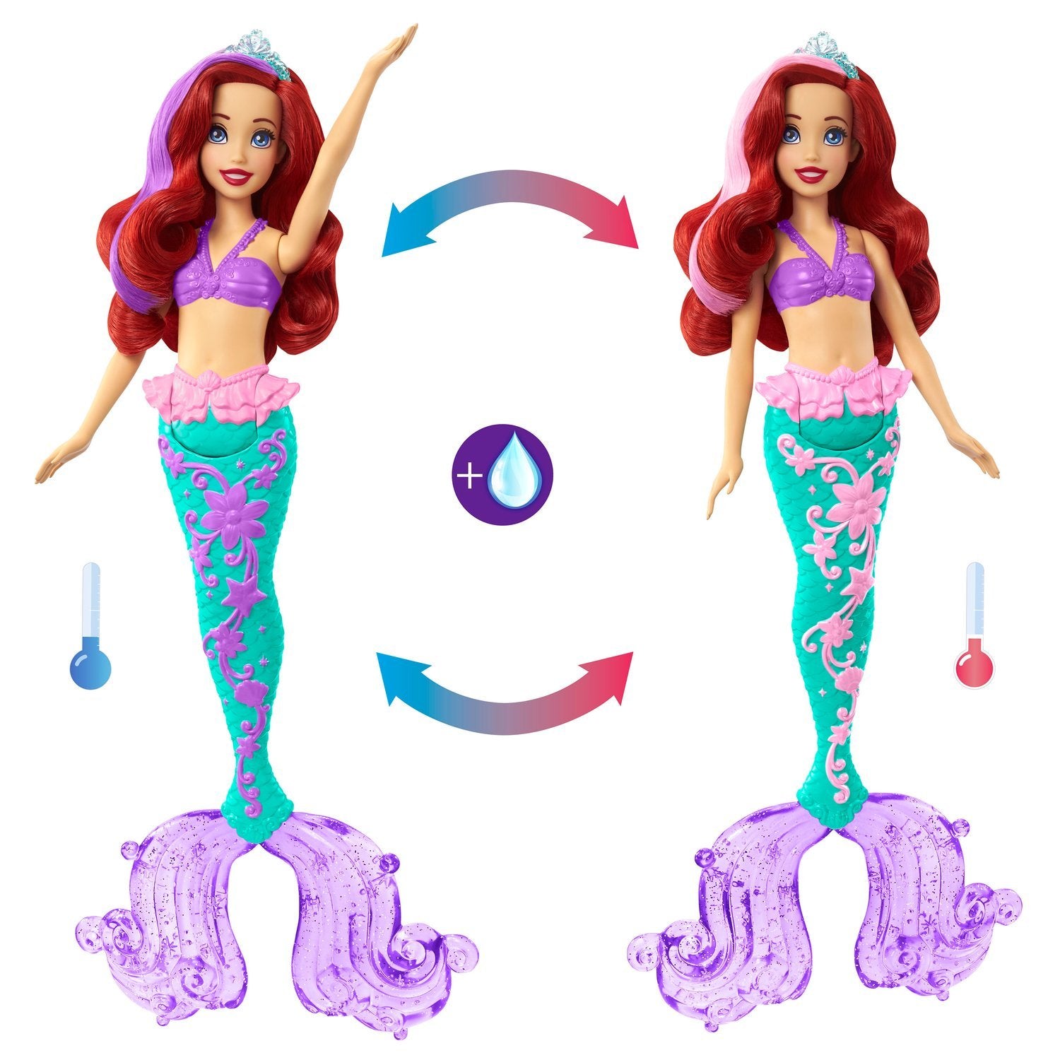 Disney Princess Hyper Hair Feature Ariel Doll