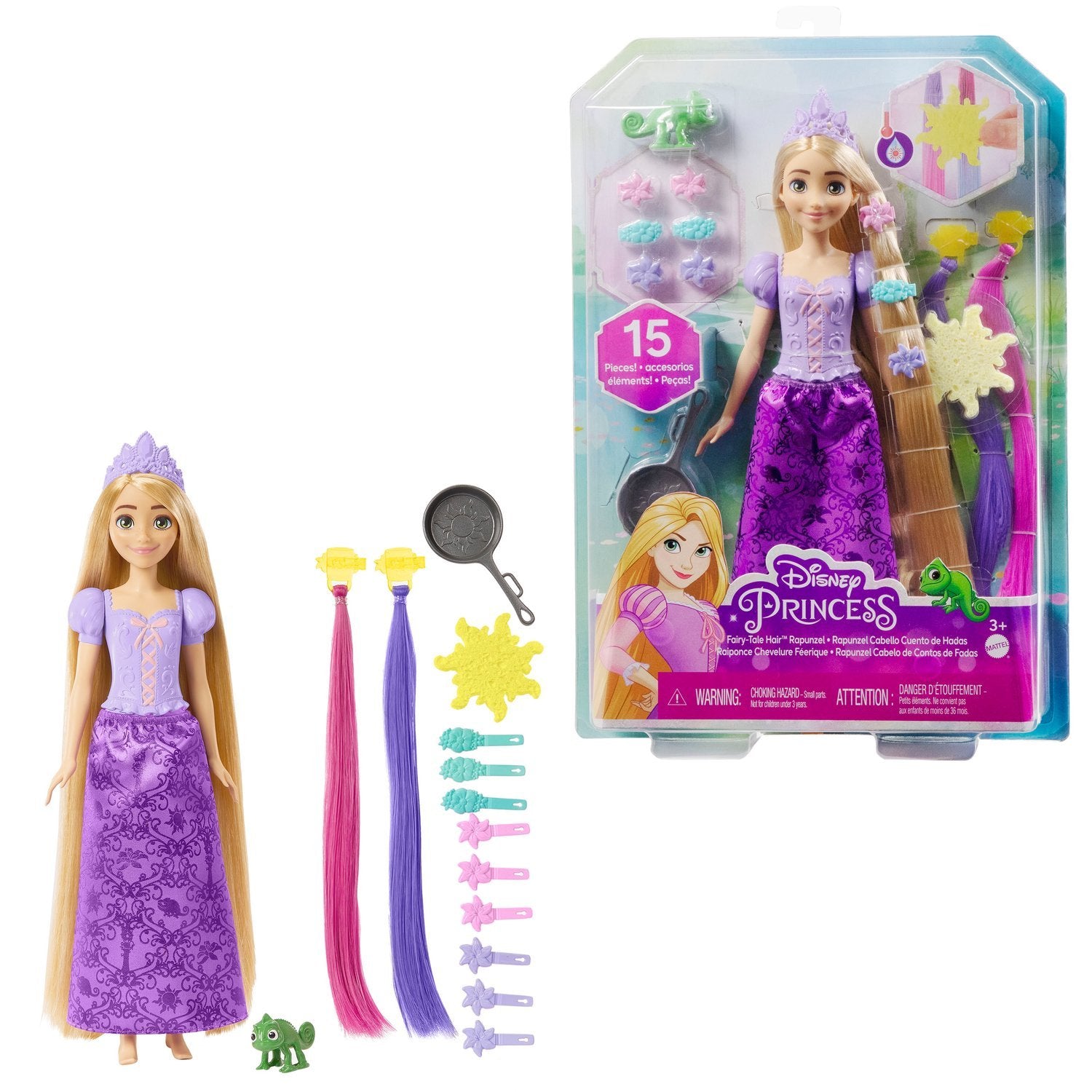 Disney Princess Rapunzel Feature Hair Docka