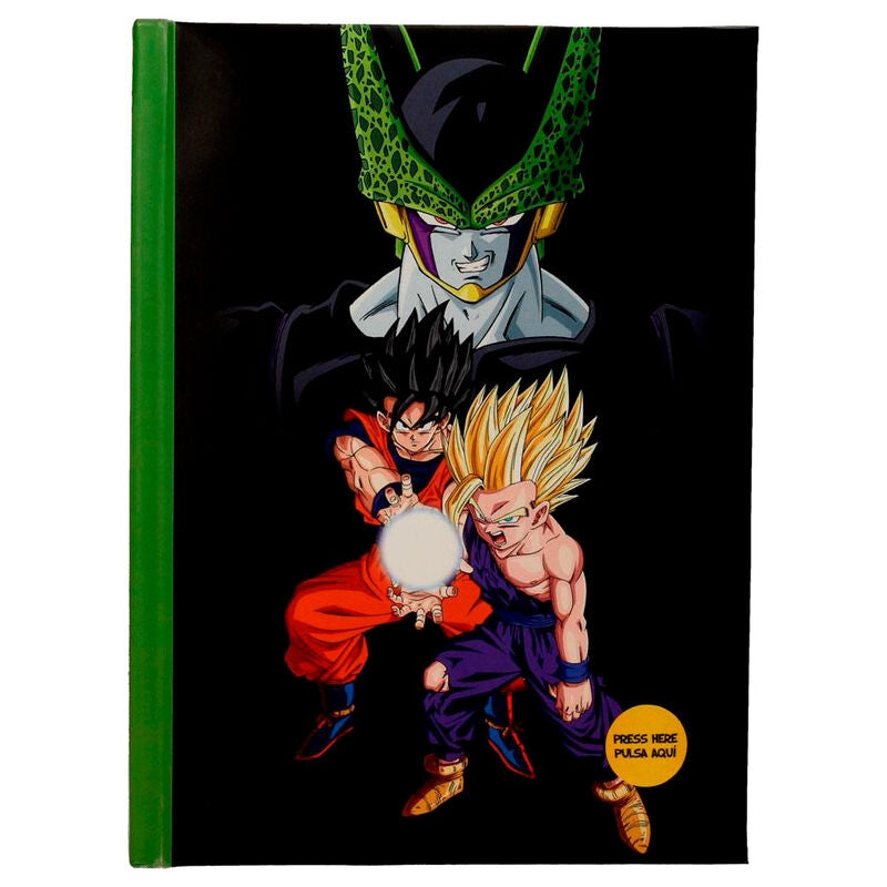 Dragon Ball Z Cell Final Battle Notebook med LED-ljus