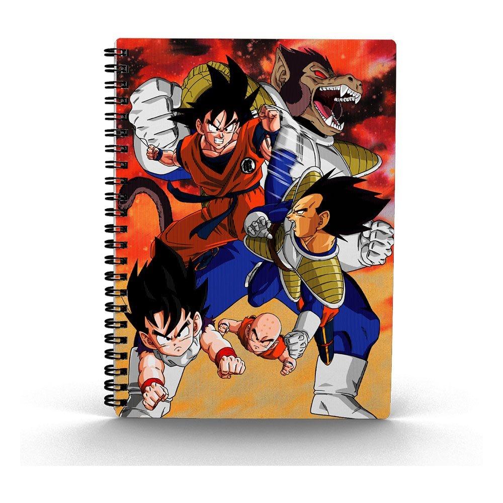 Dragon Ball Z Notebook med 3D-effekt Goku vs Vegeta