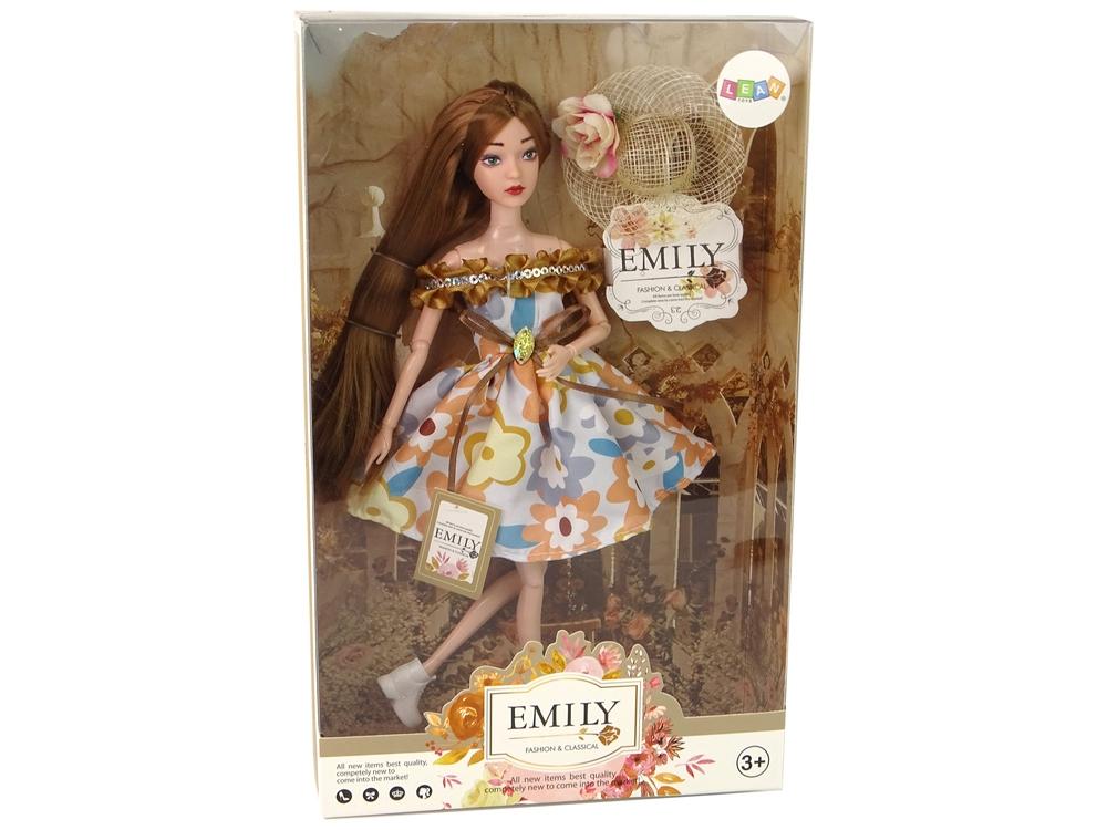 Emily Autumn Doll: Rødt hår, blomstret kjole og elegant hat