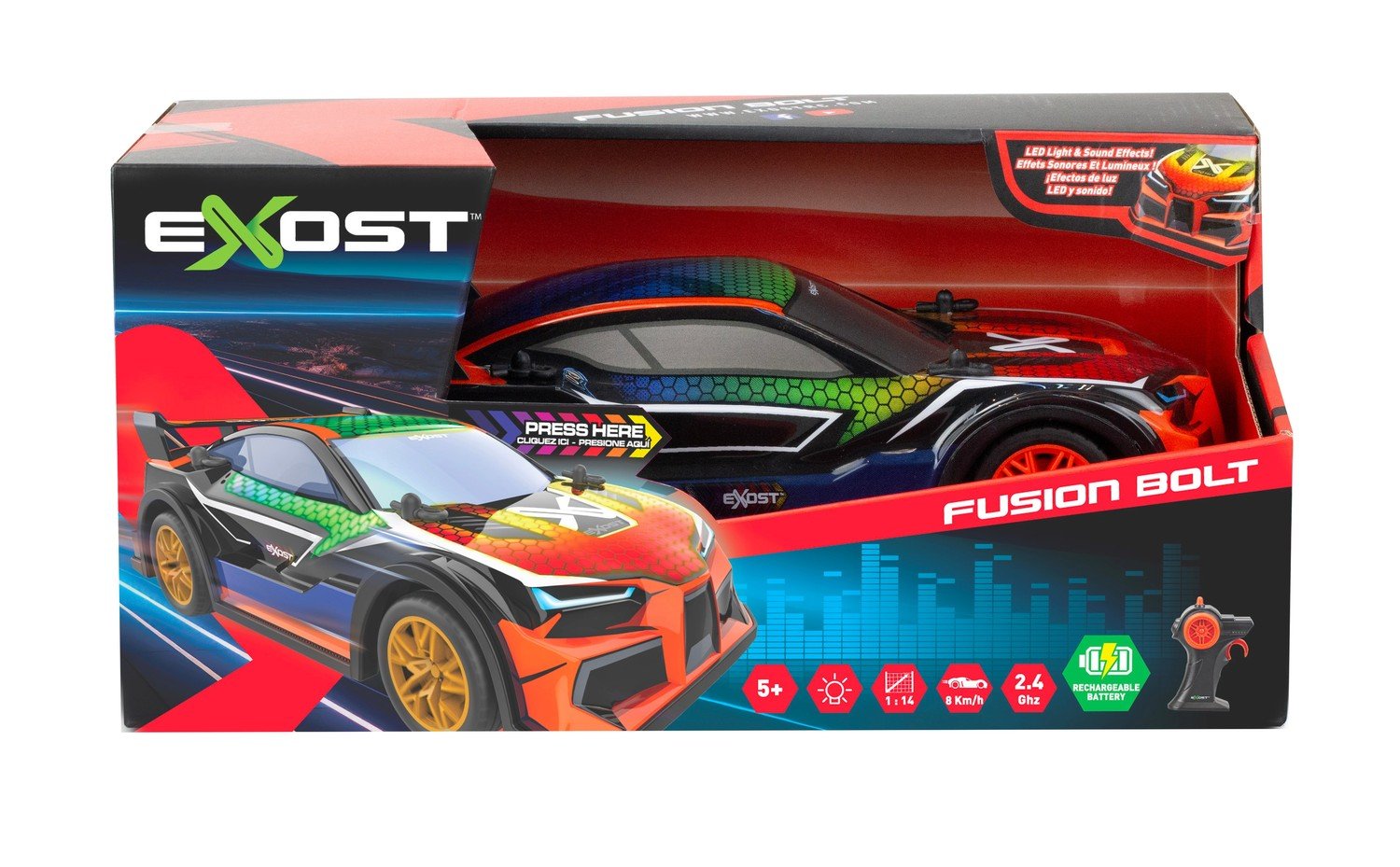 Exost Radio Control Car Fusion Bolt, skala 1:14