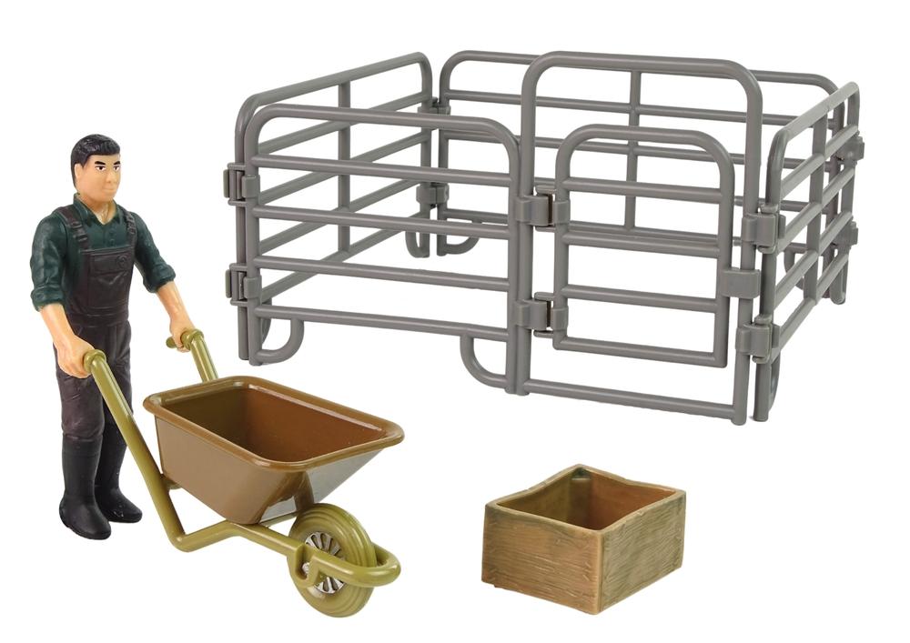 Farm Animal Figure Set: Farmer, Birds &amp; More til børn