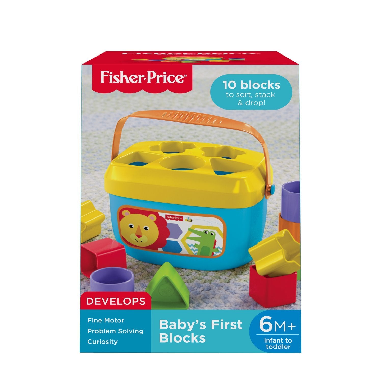 Fisher-Price mursten og spand