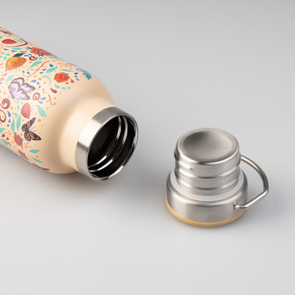 Flaska i rostfritt stål 500ml - Frida Kahlo Long Live Life Design