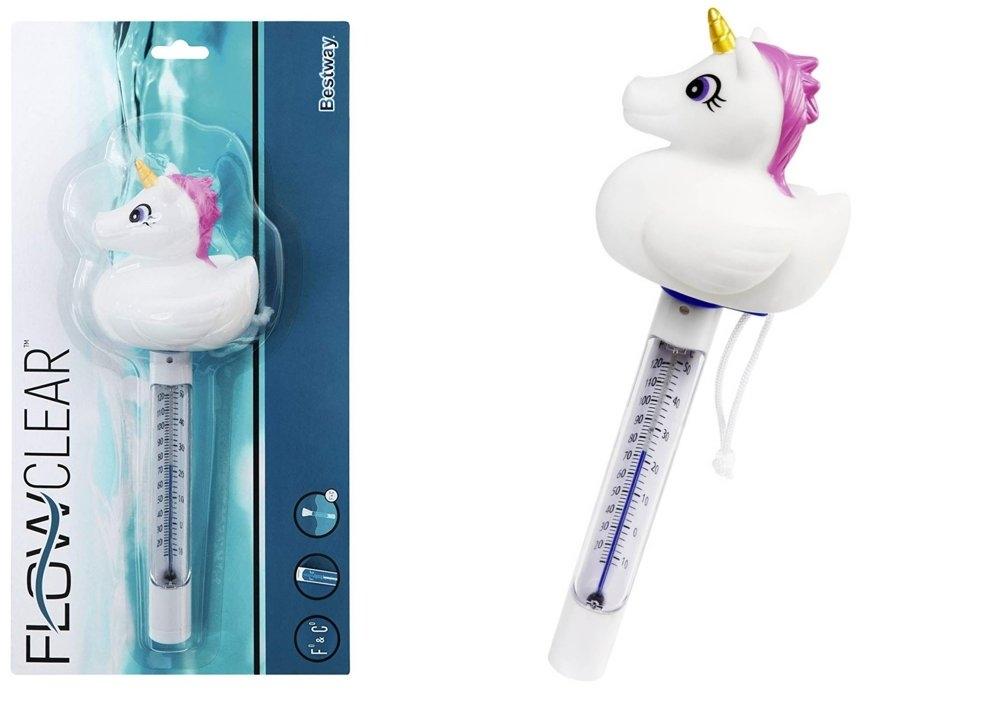 Floating Unicorn Pool Termometer - Celsius & Fahrenheit