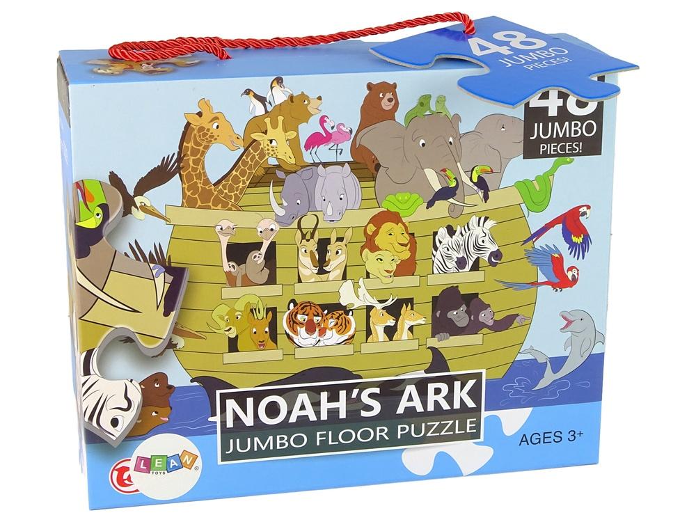 Farverigt 48-delt Noah's Ark-puslespil til børns udvikling af færdigheder