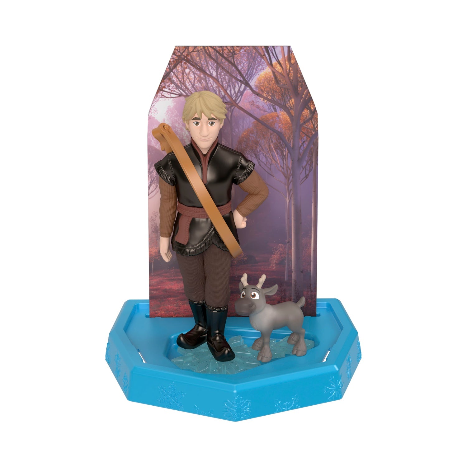 Frozen isblockleksak med docka, vän och tillbehör