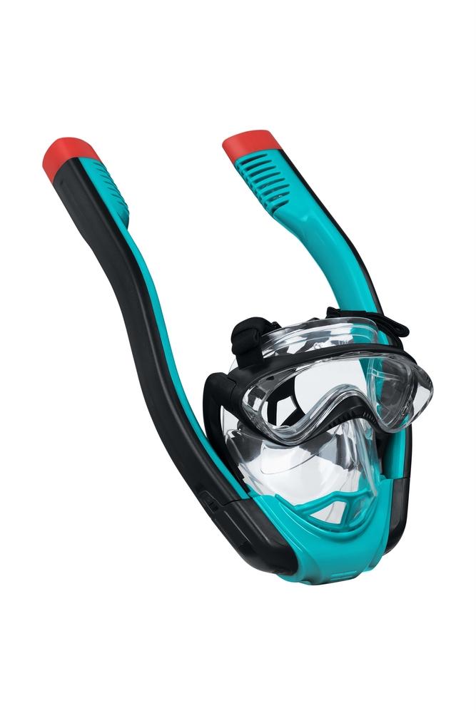 Full Face Snorkel Mask med Dry Snorkel Tech, L/XL