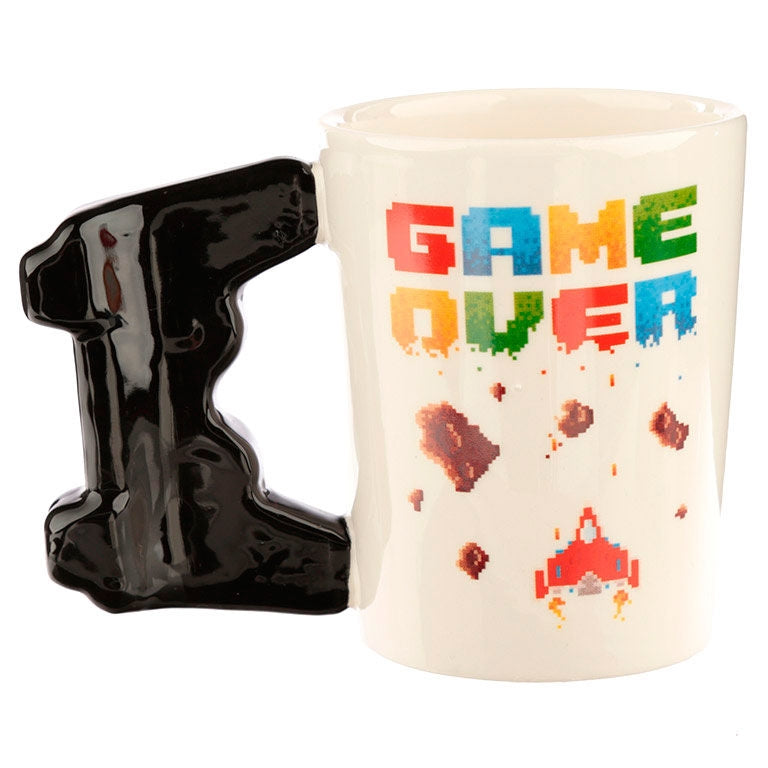 Game Over Controller Mug - Videospelformat handtag, 12 oz
