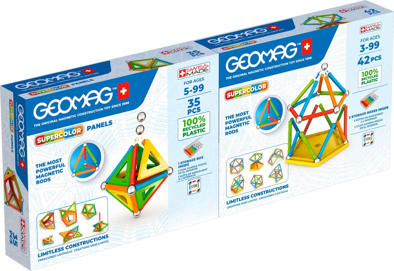 Geomag Bundle Supercolor Dobbeltpakke 77 stk