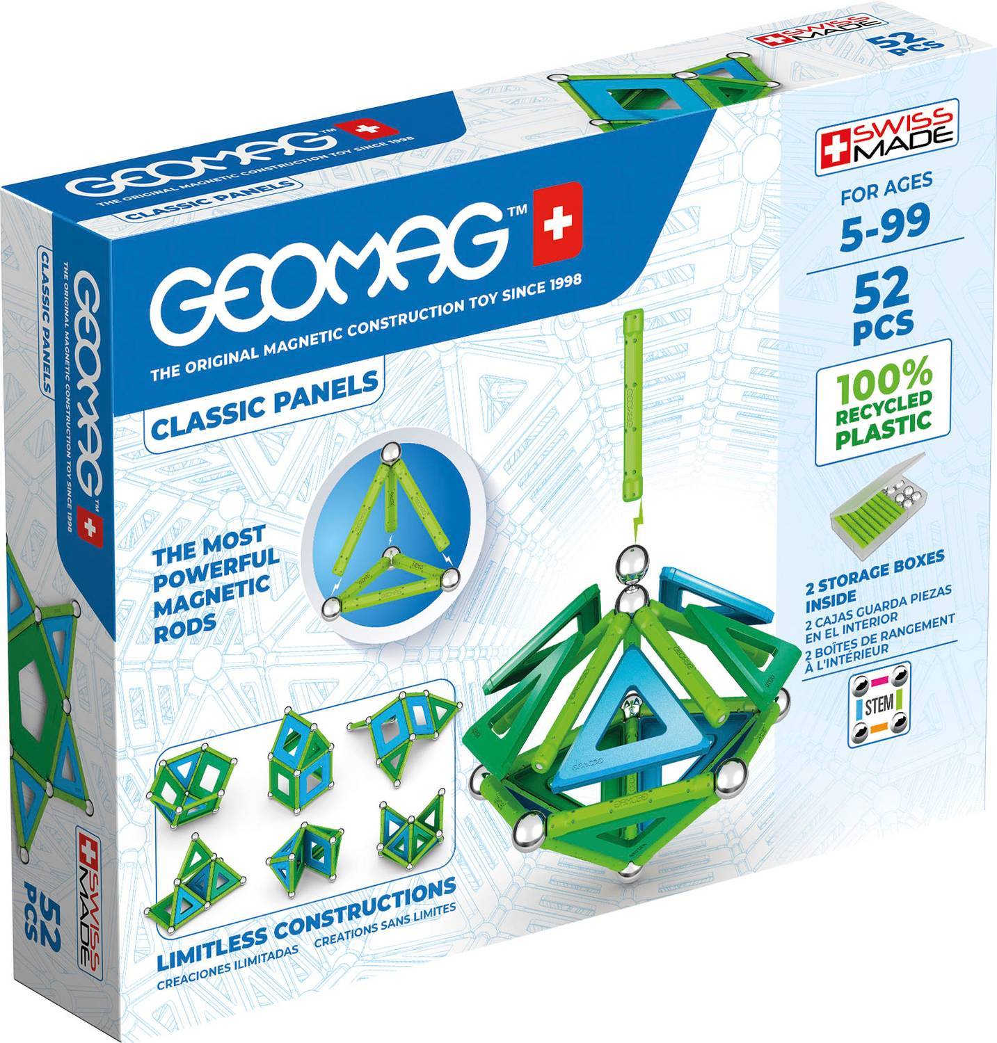 Geomag Classic Panels 52 Delar