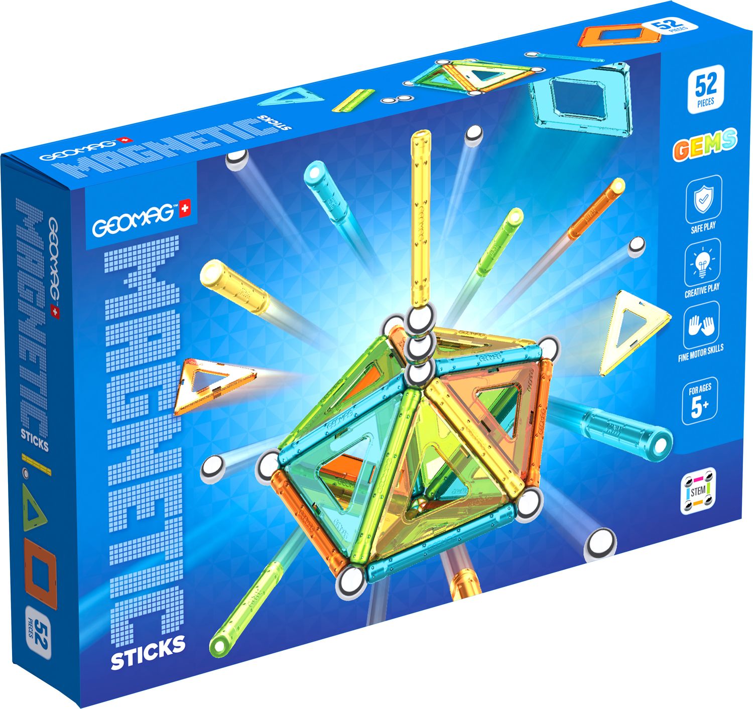 Geomag Gems Magnetiskt Byggset 52 Delar