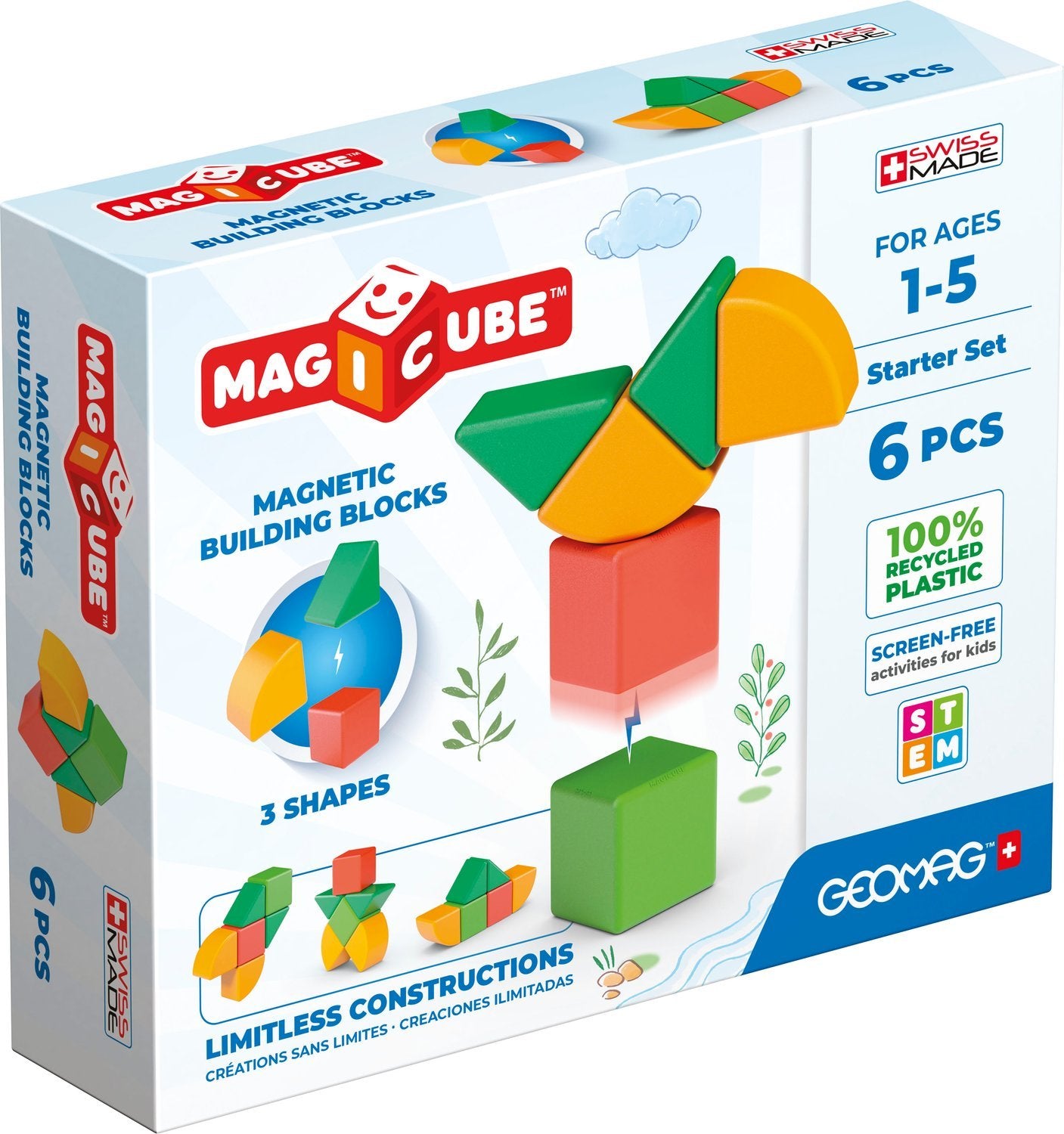 Geomag Magicube Re Shapes Startset 6 Delar