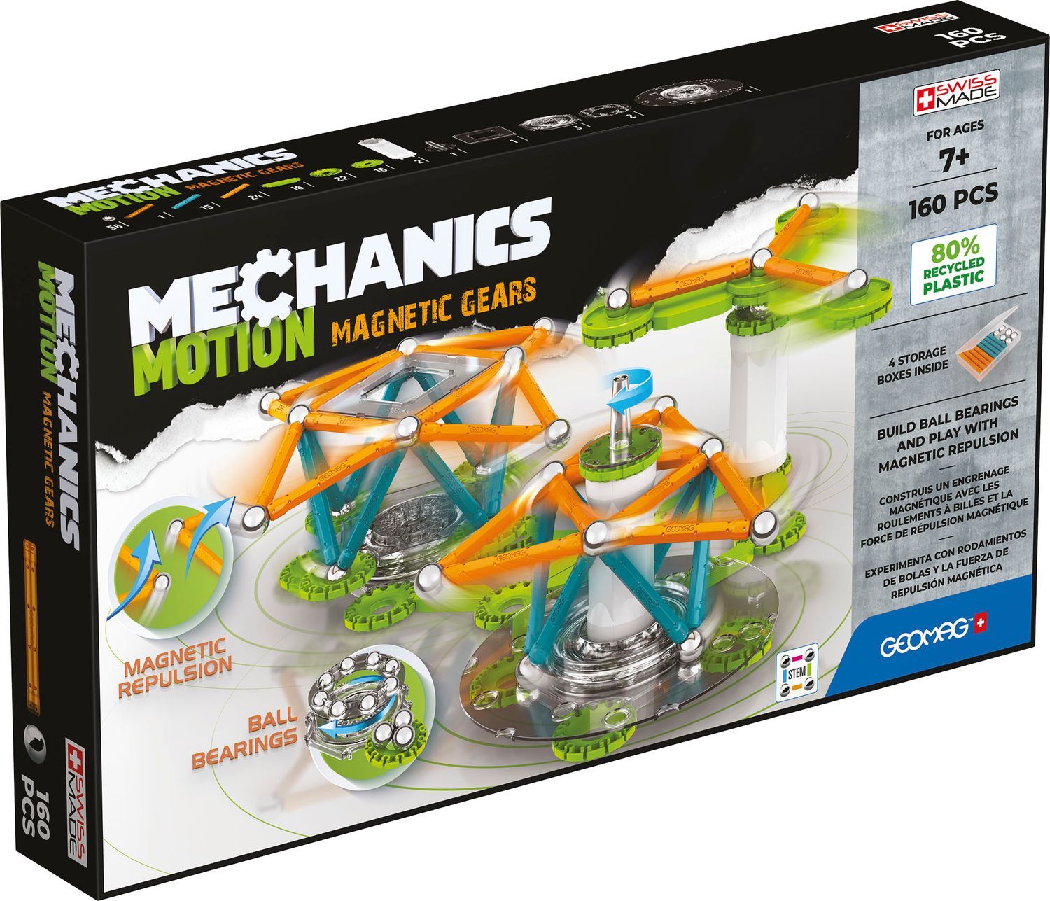 Geomag Mechanics Motion Gear 3 Stk 160 Dele