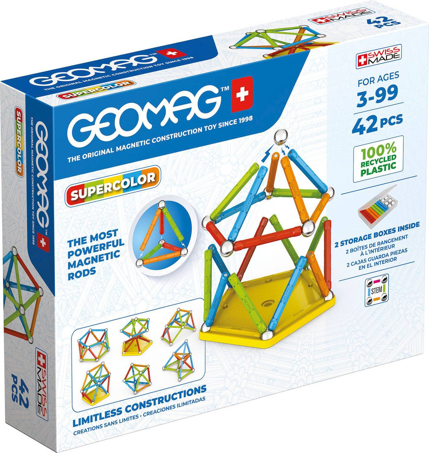 Geomag Supercolor 42 Delar