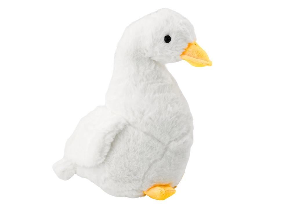 Gosig 40 cm White Goose Plyschleksak - Mjuk och bedårande inredning