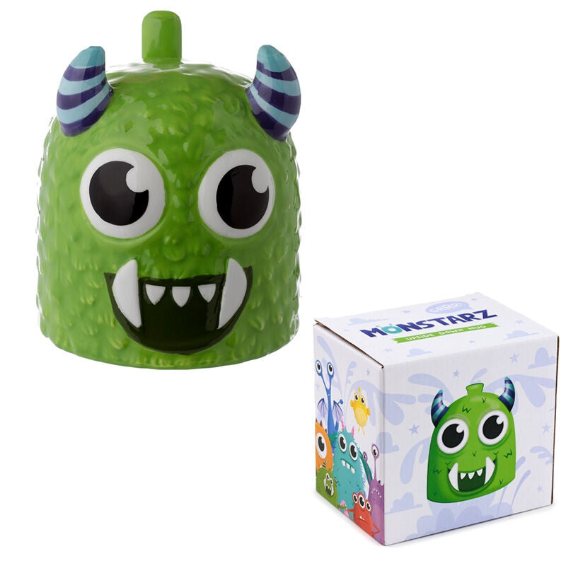 Grön 3D-mugg, 550 ml kapacitet, Monstruo Monstarz Design