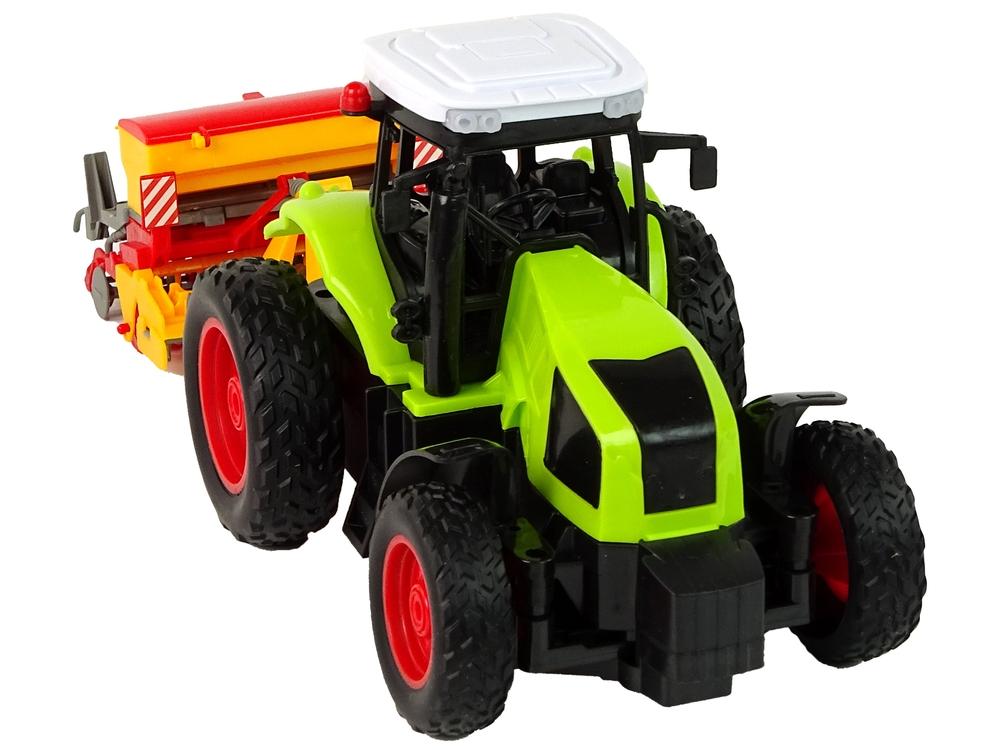 Grön R/C-traktor med balpress 1:16 - Realistiskt gårdsnöje!