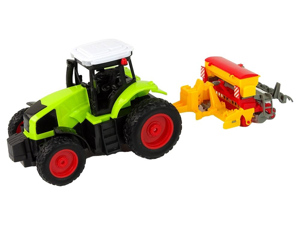 Grøn R/C traktor med ballepresser 1:16 - Realistisk gårdsjov!