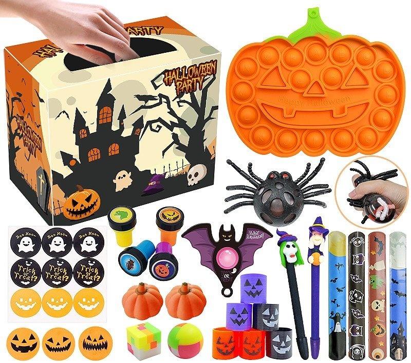 Halloween Anti-Stress Sensory Set: Pop It, Squish, Springs og mere!