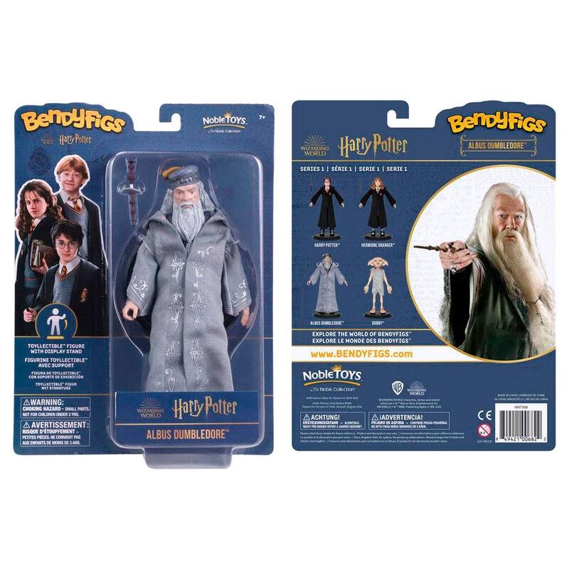 Harry Potter Dumbledore med tryllestav Bendyfigs formbar figur 19cm