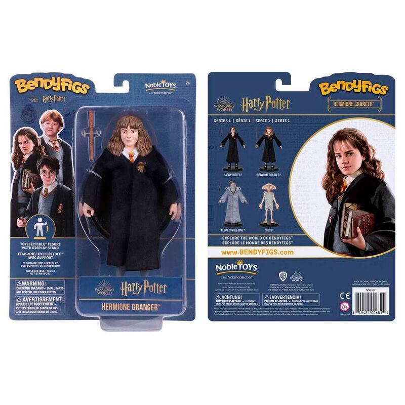 Harry Potter Hermione med tryllestav Bendyfigs formbar figur 19cm