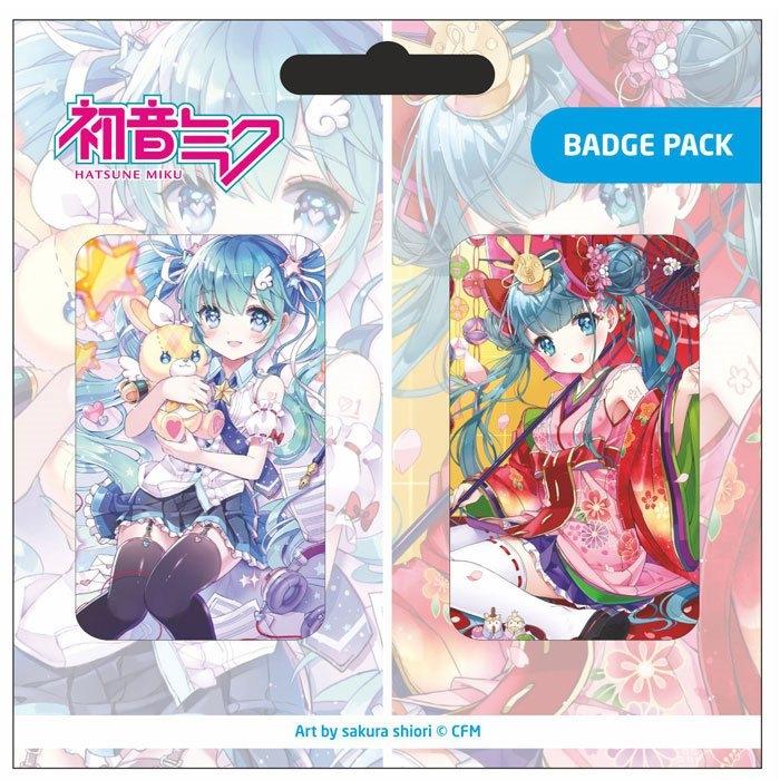 Hatsune Miku Pin Badges 2-pak sæt B