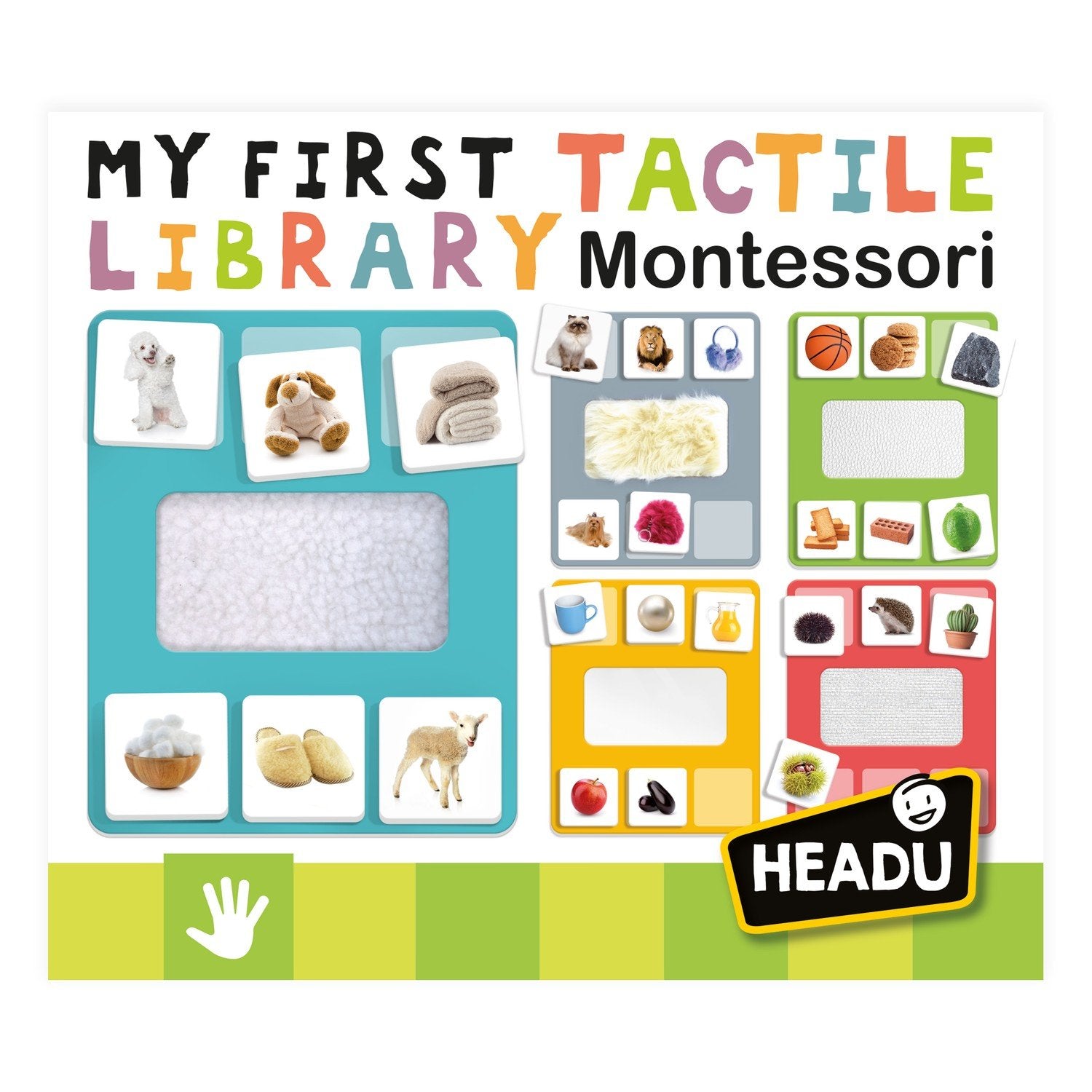 Headu Montessori Mitt första taktila bibliotekspedagogiska spel