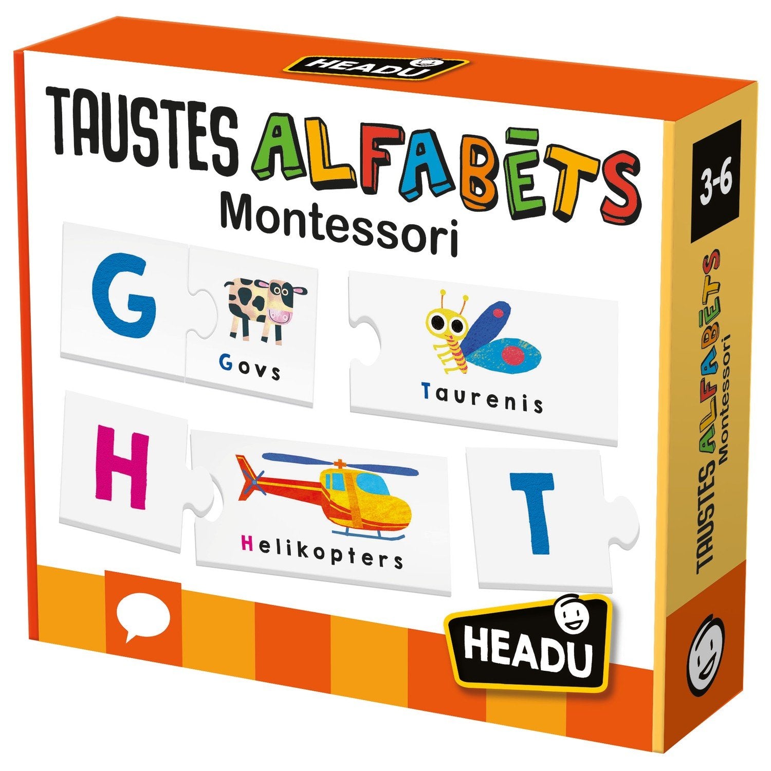 Headu Montessori Touch Abc (på lettisk.)