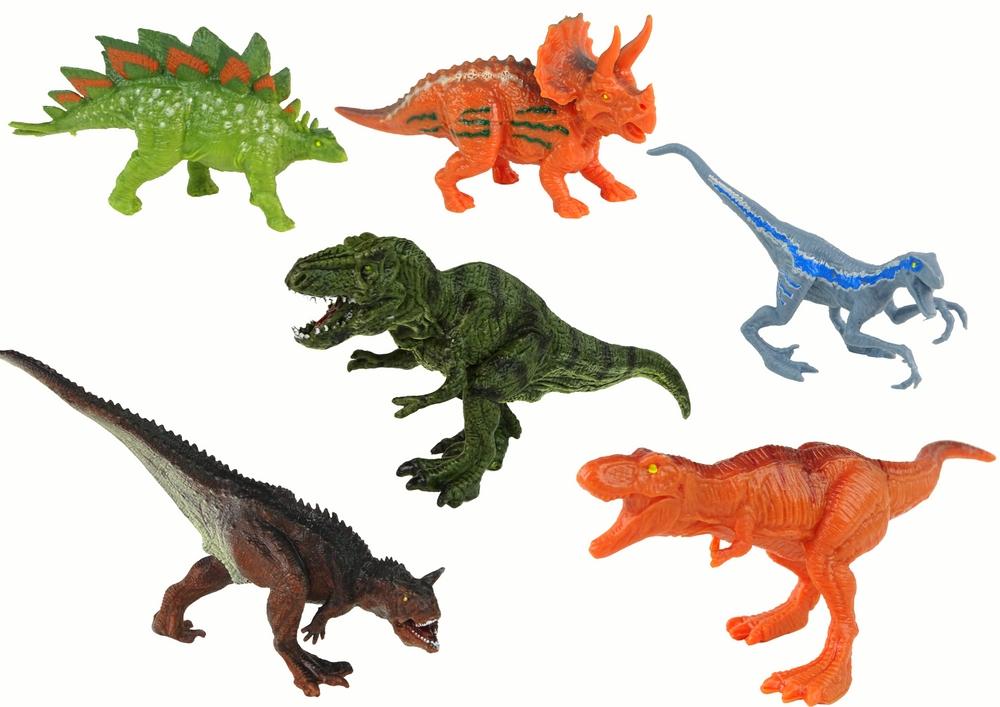 Helikopter & fordon Dinosaur Set - 8 realistiska dinos