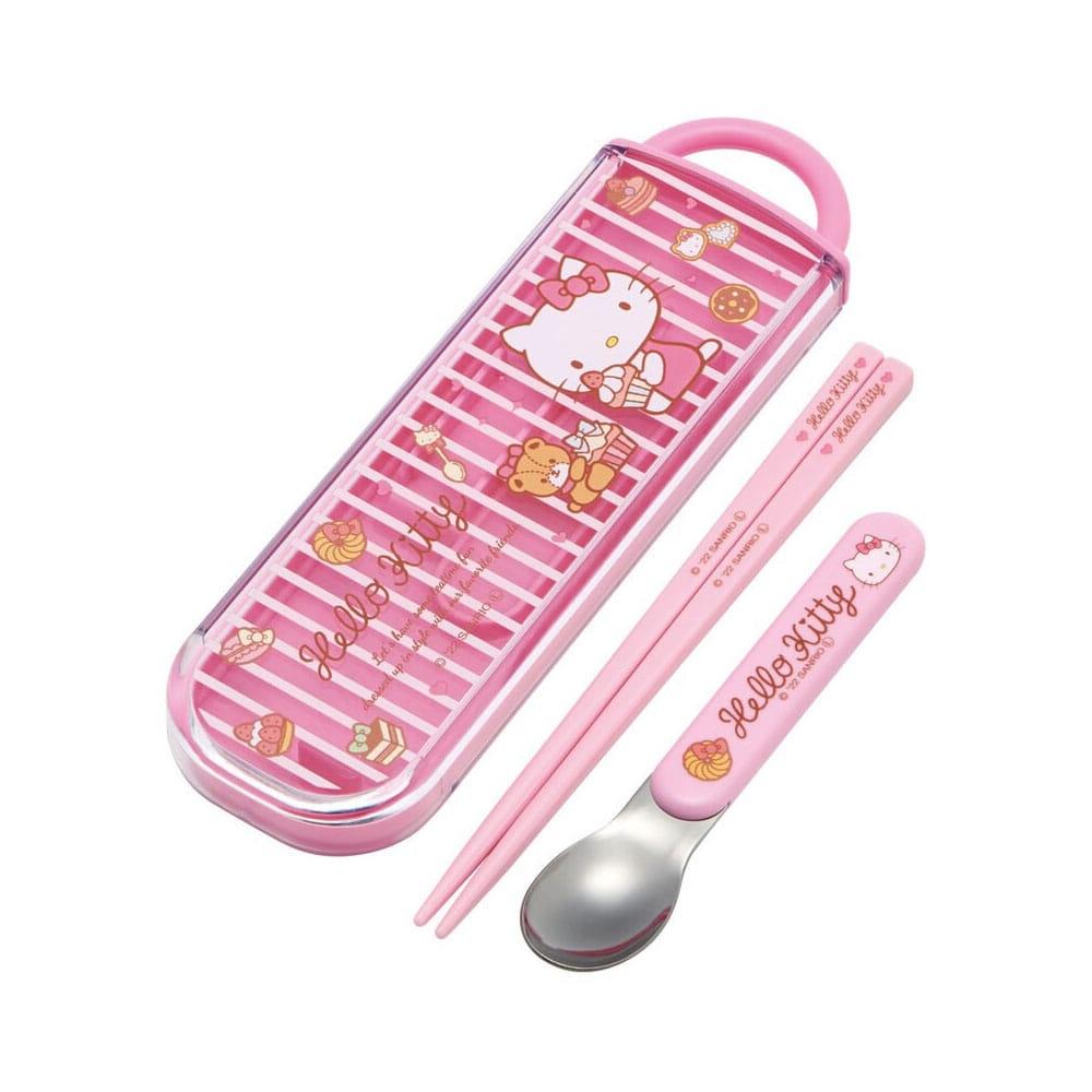 Hello Kitty spisepinde &amp; ske Sweety pink