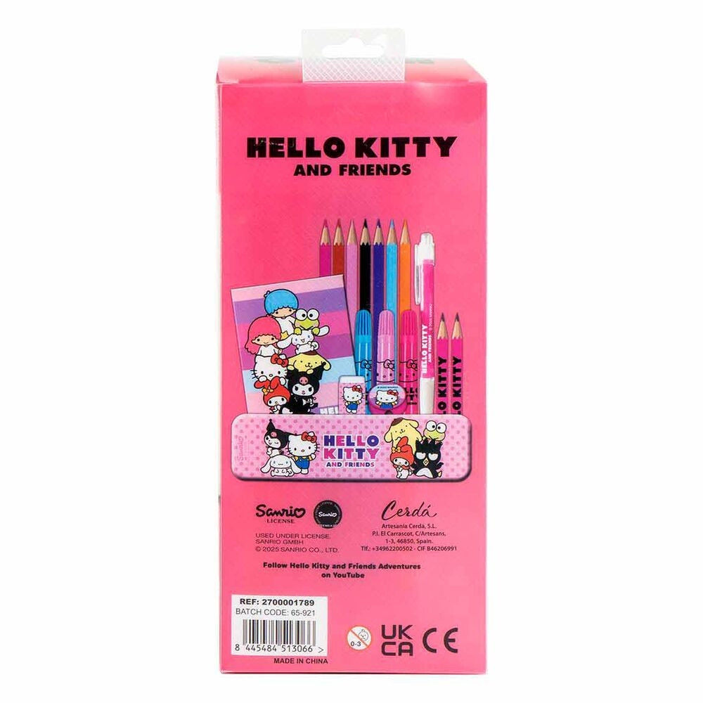 Hello Kitty målarpappersset för barn, 10 stycken