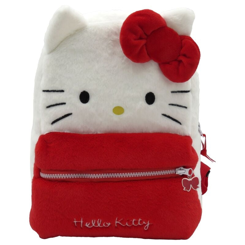 Hello Kitty plyschryggsäck 30 cm, mjukt material, perfekt för barn