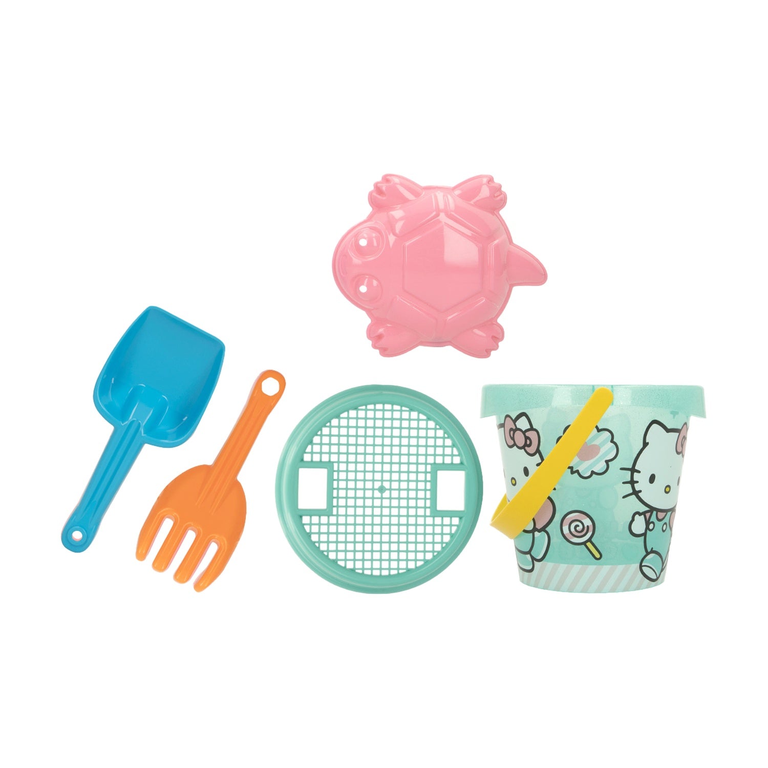 Hello Kitty strandleksakset, 5 delar, grön
