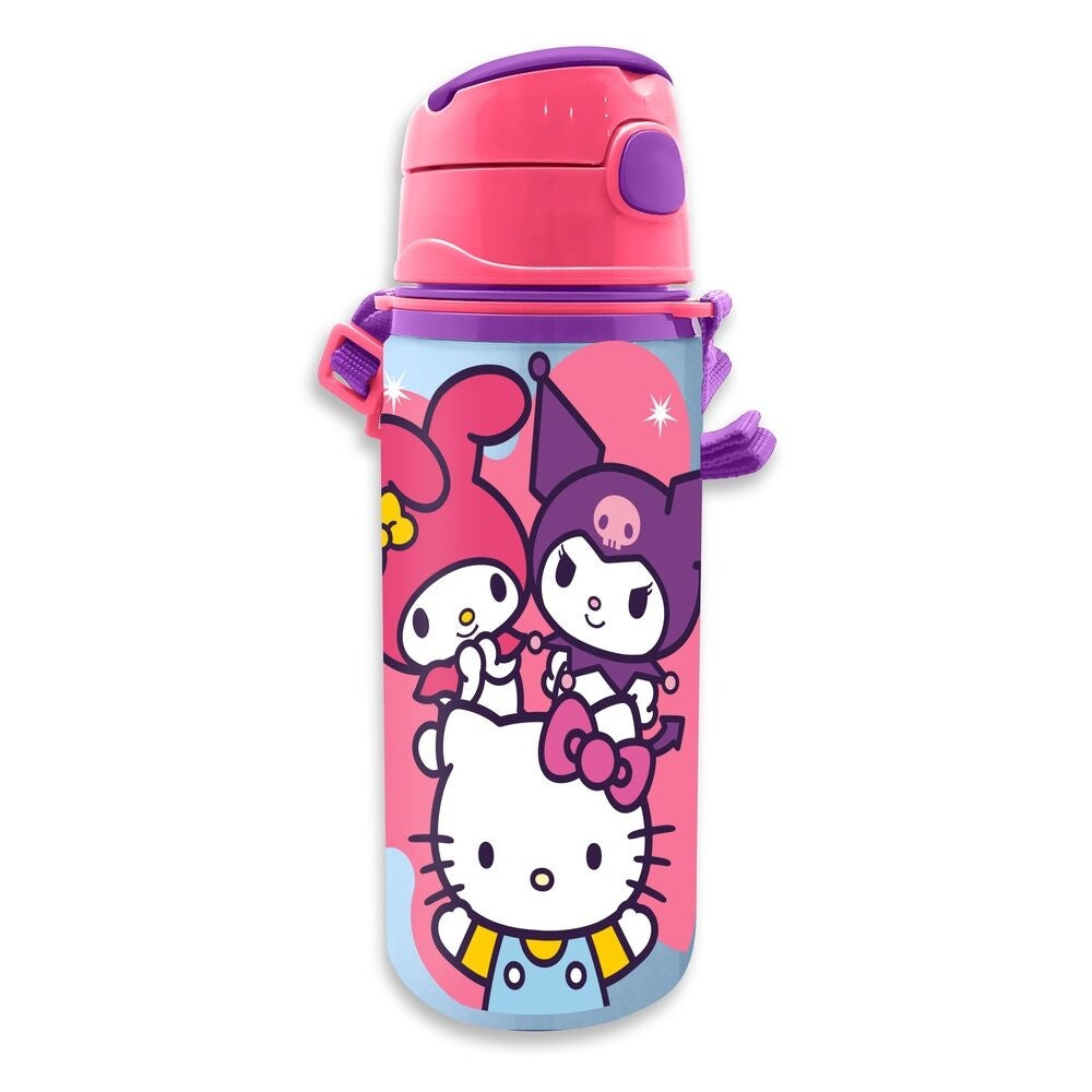 Hello Kitty vattenflaska i aluminium, 600 ml kapacitet