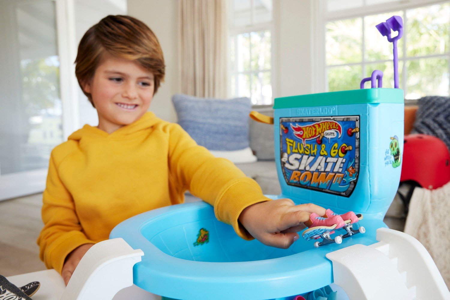 Hot Wheels Skate Flush&amp;Go legesæt