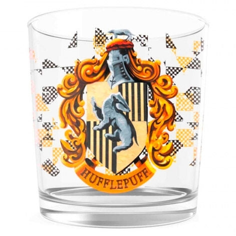 Hufflepuff Logo Glass – Officiell Harry Potter-varor