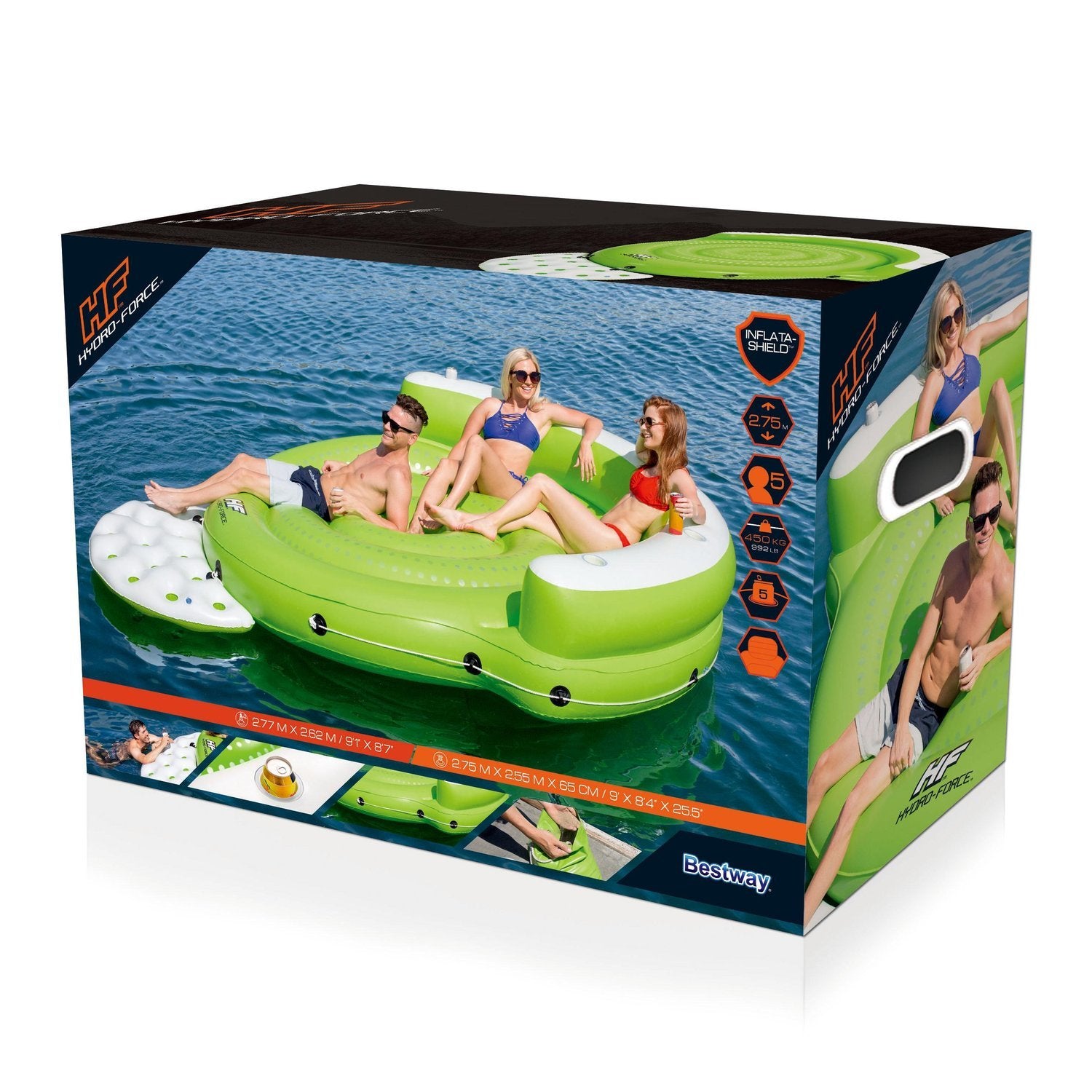 Hydro-Force Kick Back Badflotte 277 X 262 Cm