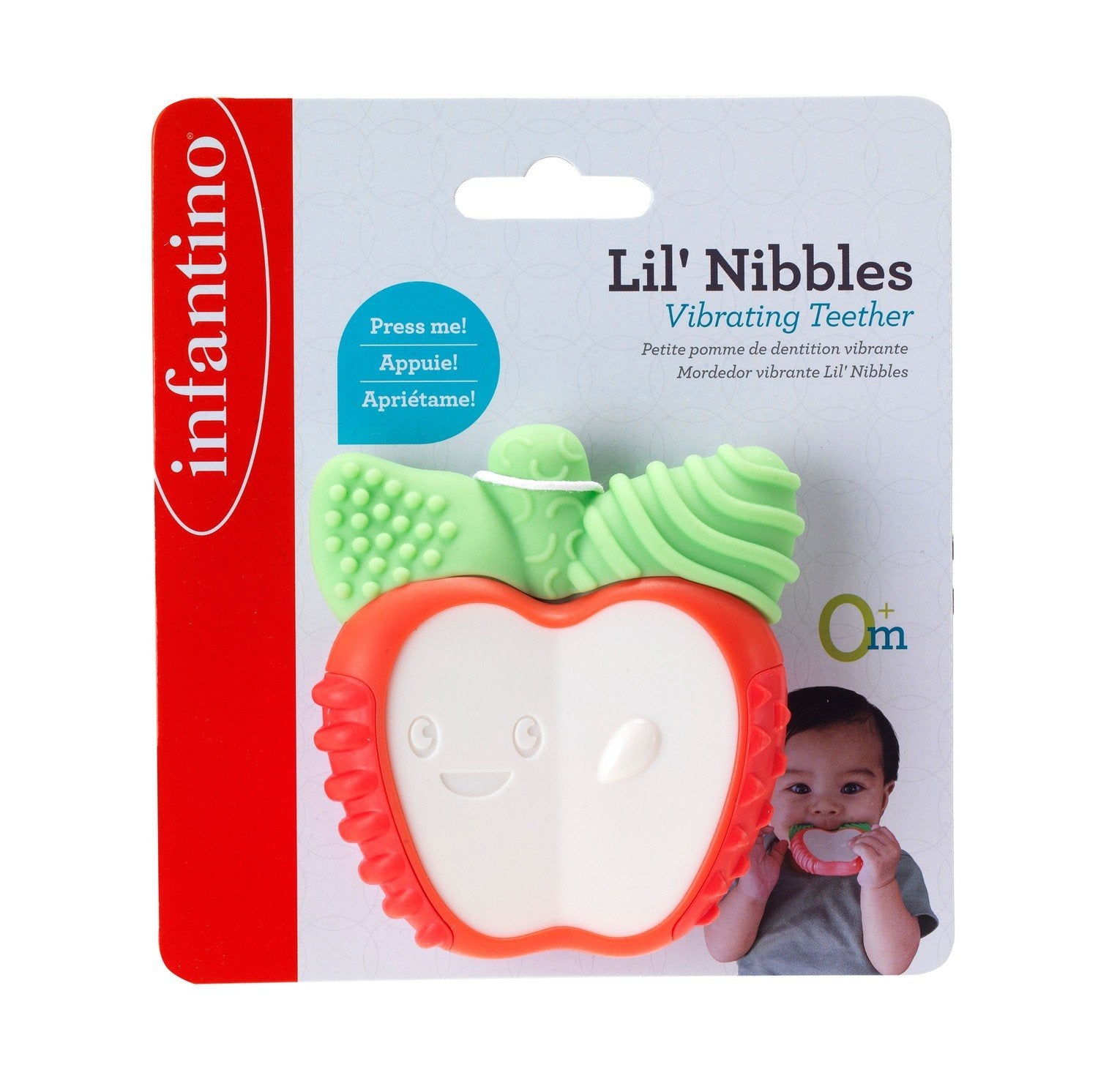 Infantino Lil' Nibbles Vibrerende Teether - Æble