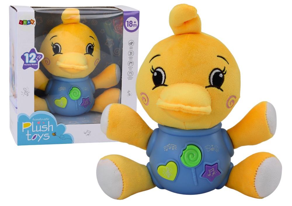 Interactive Plush Duck: Lyde, digte og melodier - 19 cm