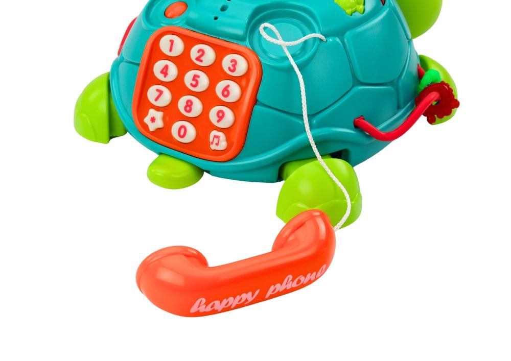 Interaktiv Turtle Phone: Lys, lyde og læring