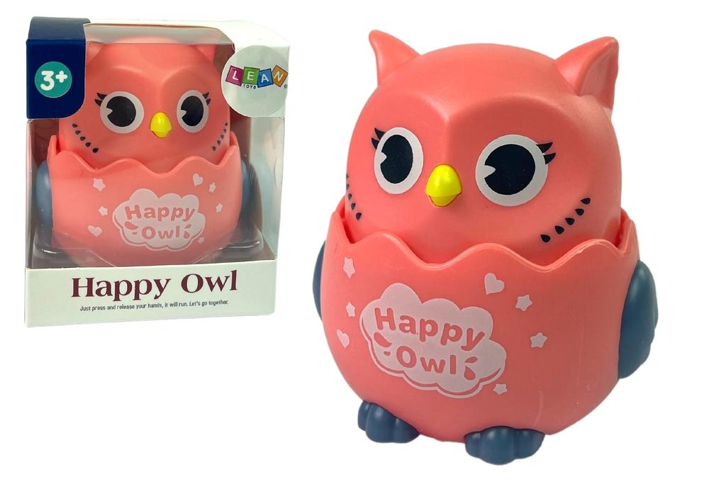 Interaktiv Pink Owl Toy: Uppmuntrar de första stegen, säkert och roligt