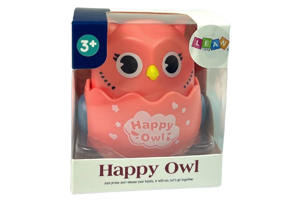 Interaktiv Pink Owl Toy: Uppmuntrar de första stegen, säkert och roligt