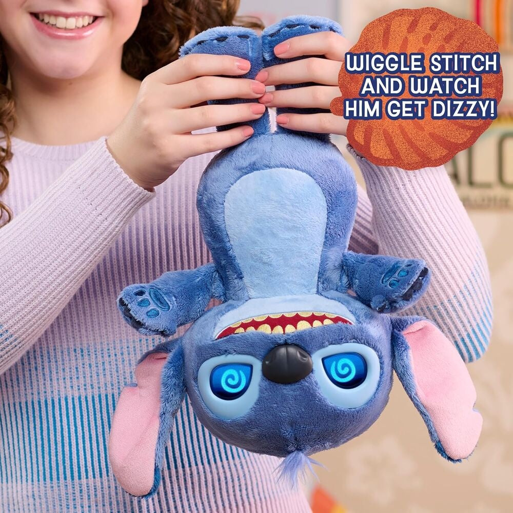 Interaktiv plyschleksak, 30 cm Disney Stitch Design