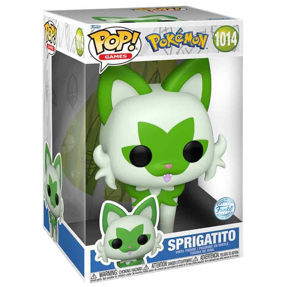Jumbo Pokémon Sprigatito plyschleksak, 25 cm storlek