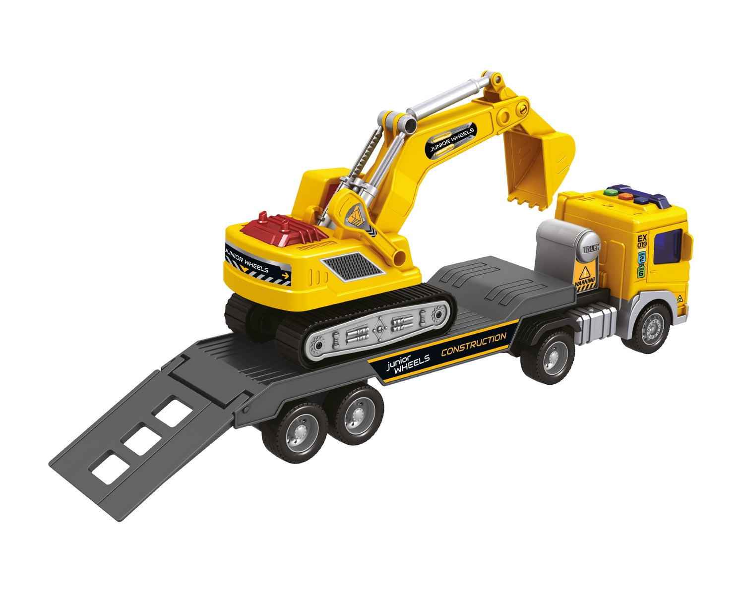 Junior Wheels -Lavettbil Och Grävmaskin
