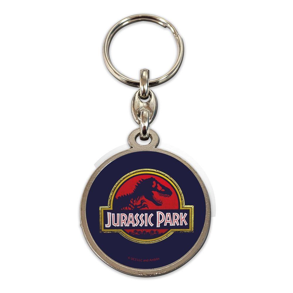 Jurassic Park Metal Nøglering Film Logo 7 cm