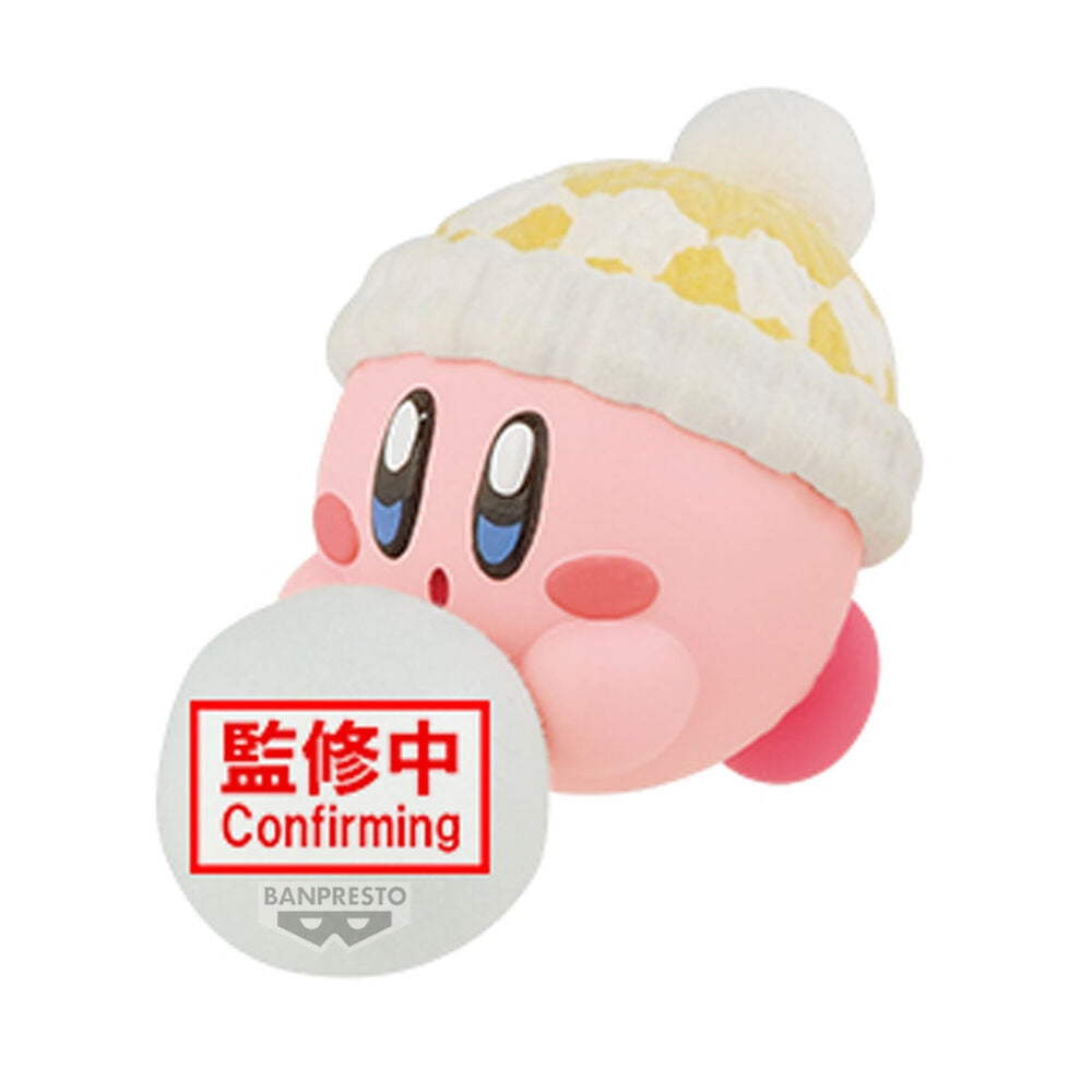 Kirby Figur 4cm - Fluffig, Puffig, Lek i snön